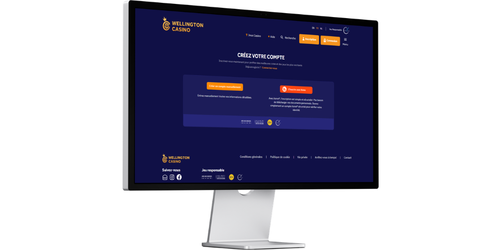 Comment s'inscrire sur Wellington casino belgique