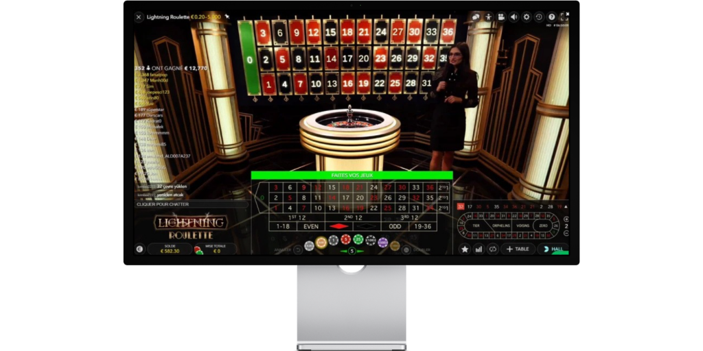 le jeu casino Lightning roulette